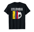 Columbia Flag Soccer Futbol Football T-Shirt - Novelty Apparel for Adults - T-Shirt, Sweatshirt, Hoodie
