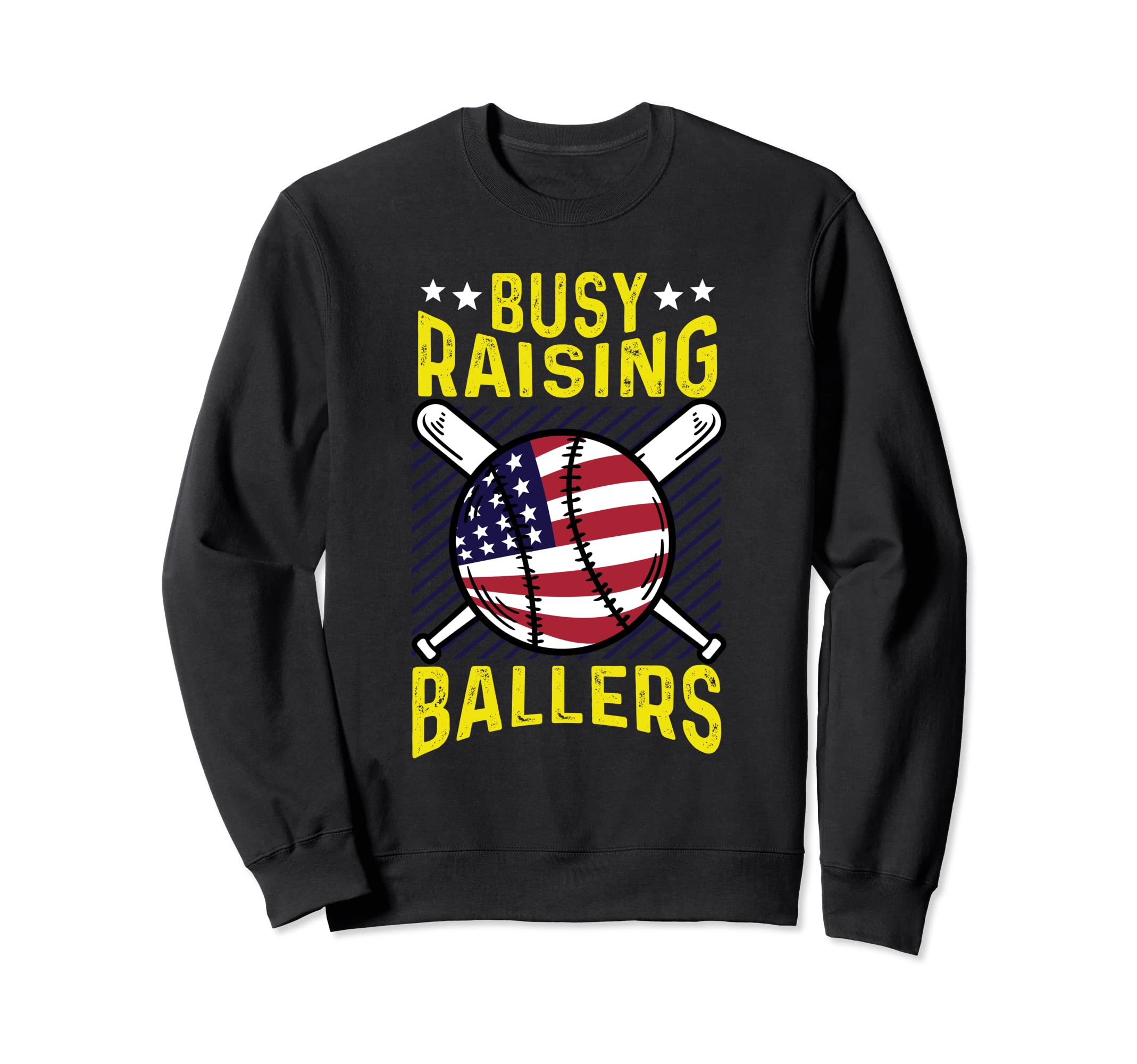 Busy Raising Ballers Proud Parents Sweatshirt - Trendy Graphic for Adults - T-Shirt, Sweatshirt, Hoodie