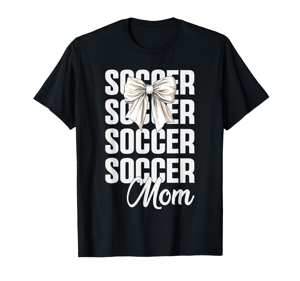 Soccer Mom Coquette Bow Soccer Lovers T-Shirt - Unique Graphic for Adults - T-Shirt, Sweatshirt, Hoodie