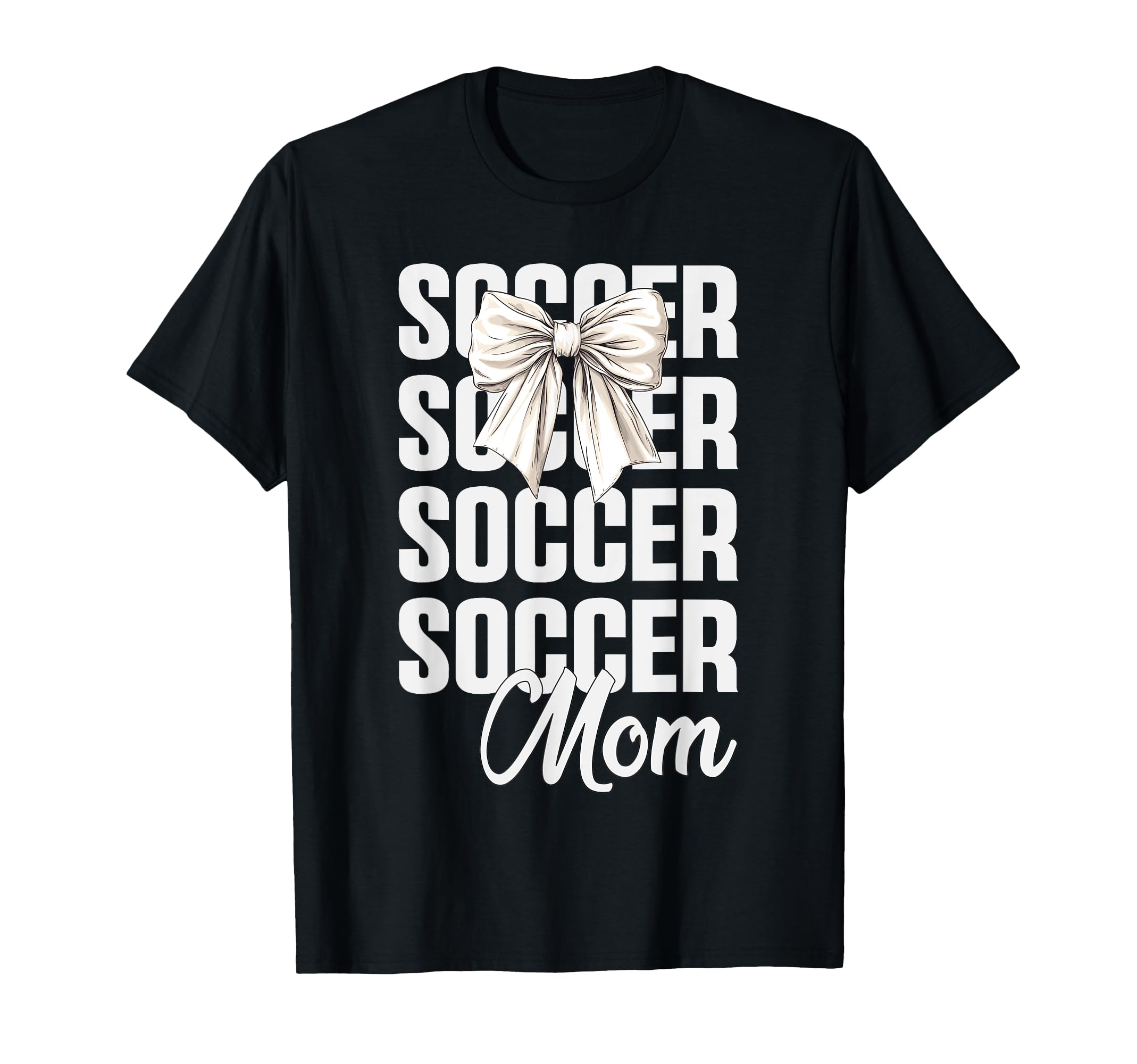 Soccer Mom Coquette Bow Soccer Lovers T-Shirt - Unique Graphic for Adults - T-Shirt, Sweatshirt, Hoodie