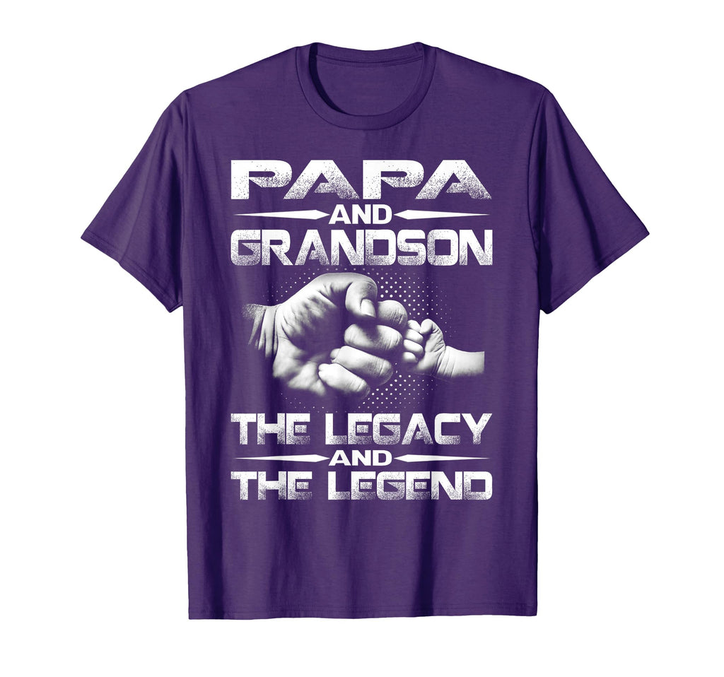 Papa And Grandson Legend And Legacy T-Shirt - Trendy Graphic for Adults - T-Shirt, Sweatshirt, Hoodie