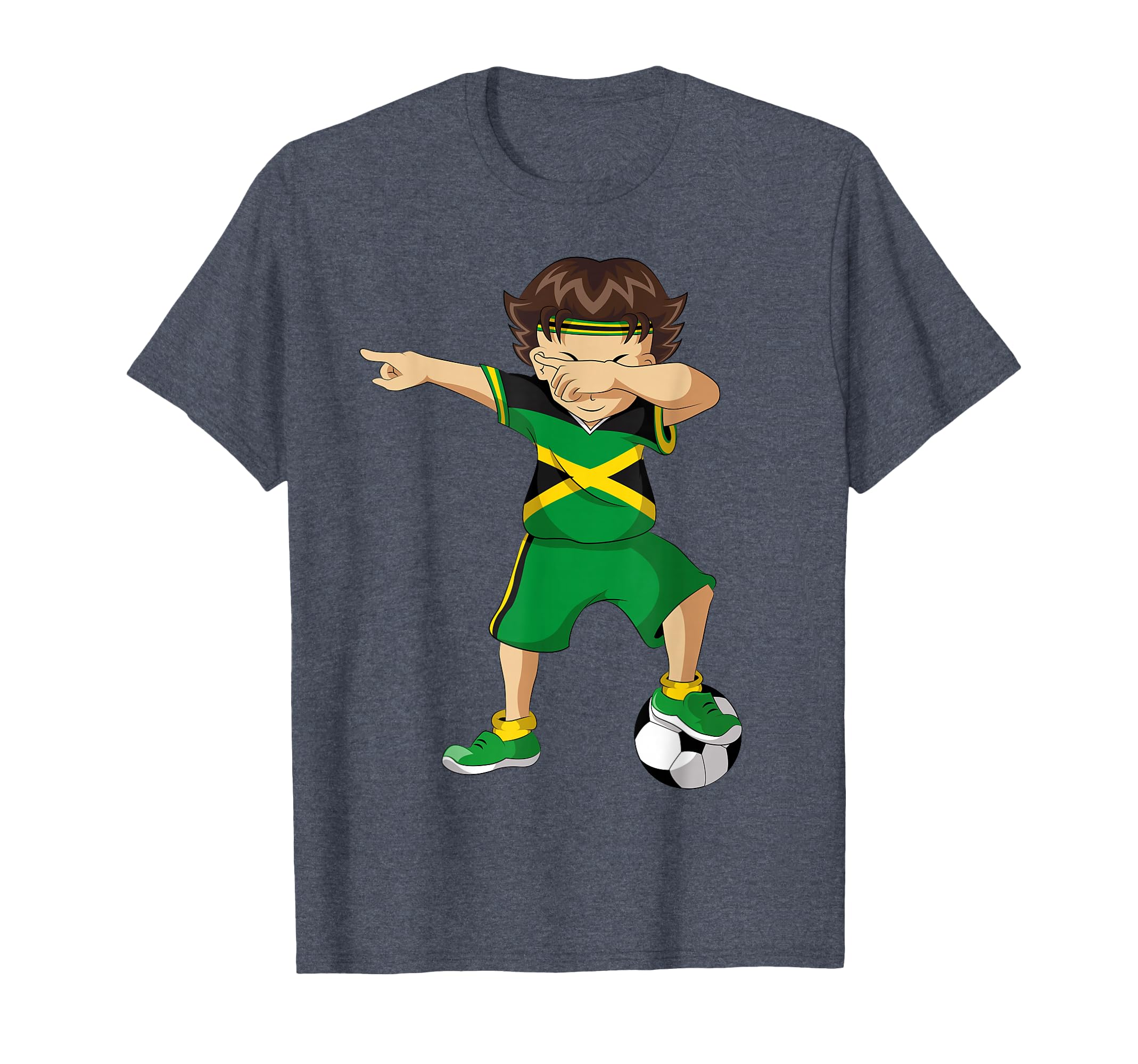 Jamaica Soccer Football Dab Dabbing T-Shirt - Streetwear Style Unisex - T-Shirt, Sweatshirt, Hoodie