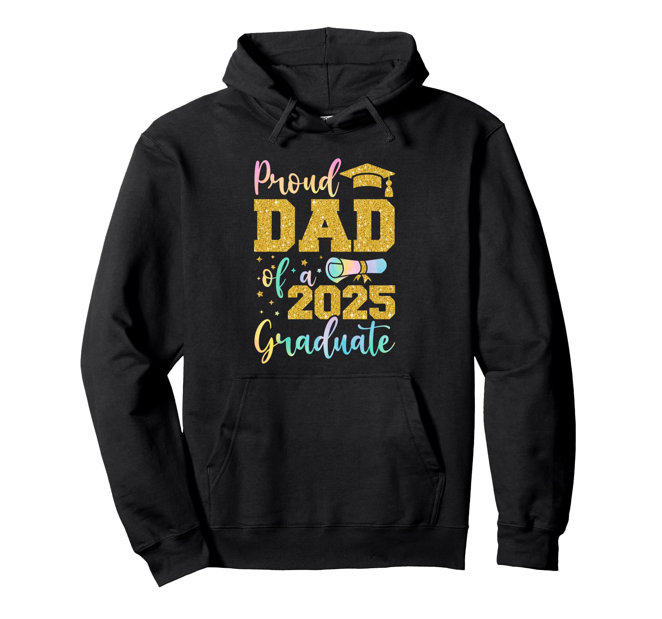 Daddy Senior 2025 Proud Dad Class Hoodie - Fun Novelty Design Men Women - T-Shirt, Sweatshirt, Hoodie