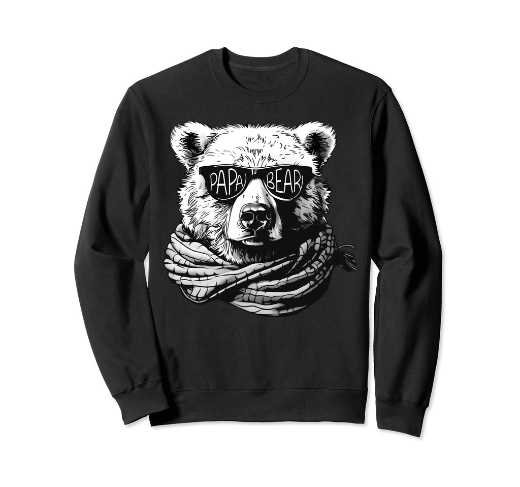 Papa Bear Bear Lover Fathers Day Sweatshirt - Aesthetic Graphic Unisex - T-Shirt, Sweatshirt, Hoodie