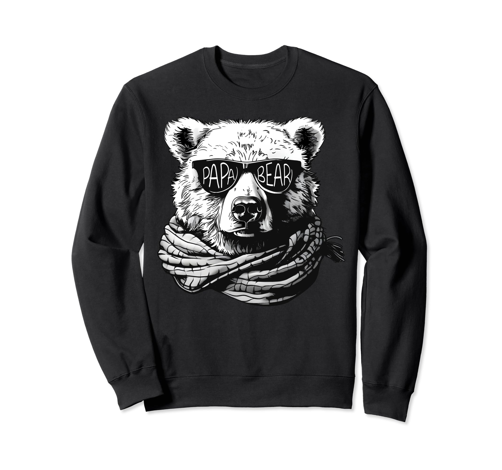 Papa Bear Bear Lover Fathers Day Sweatshirt - Aesthetic Graphic Unisex - T-Shirt, Sweatshirt, Hoodie