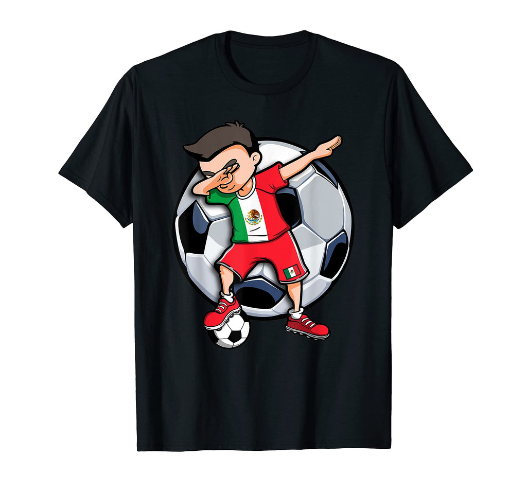 Dabbing Soccer Mexico Football Fans T-Shirt - Novelty Apparel Men Women - T-Shirt, Sweatshirt, Hoodie