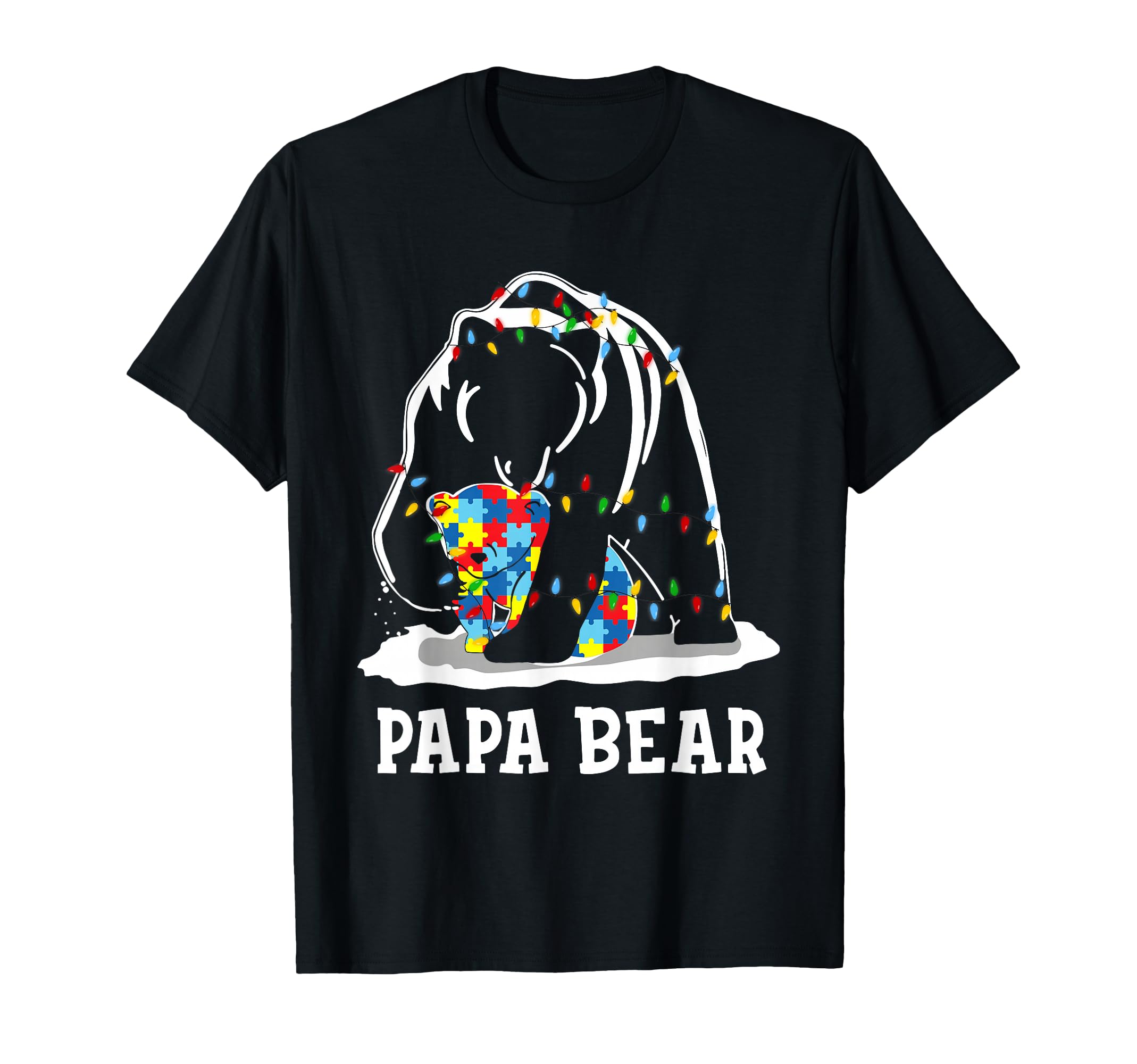 Funny Papa Bear Autism Awareness T-Shirt - Novelty Apparel for Adults - T-Shirt, Sweatshirt, Hoodie
