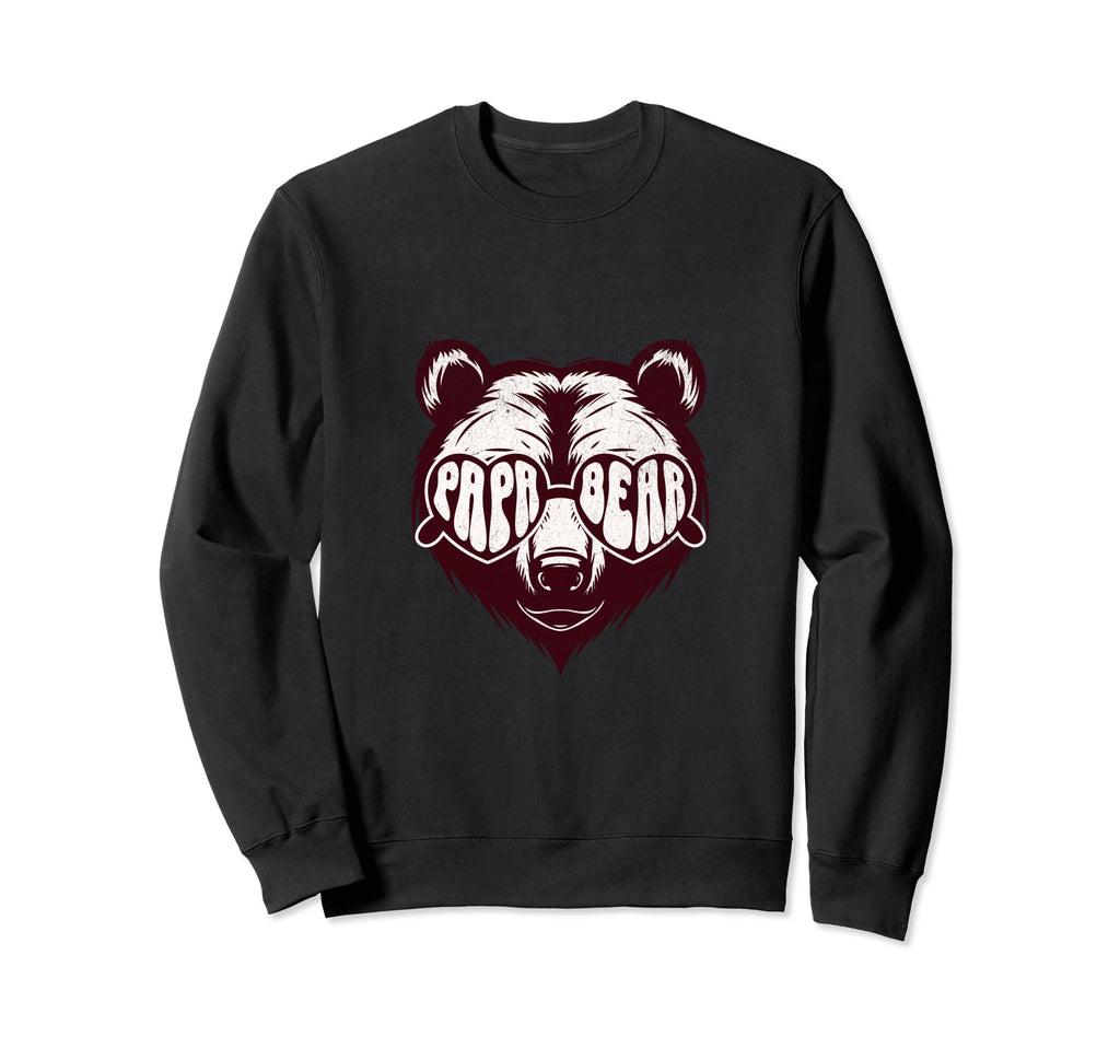 Papa Mama Bear Lover Grizzly Nature Sweatshirt - Trendy Graphic for Adults - T-Shirt, Sweatshirt, Hoodie
