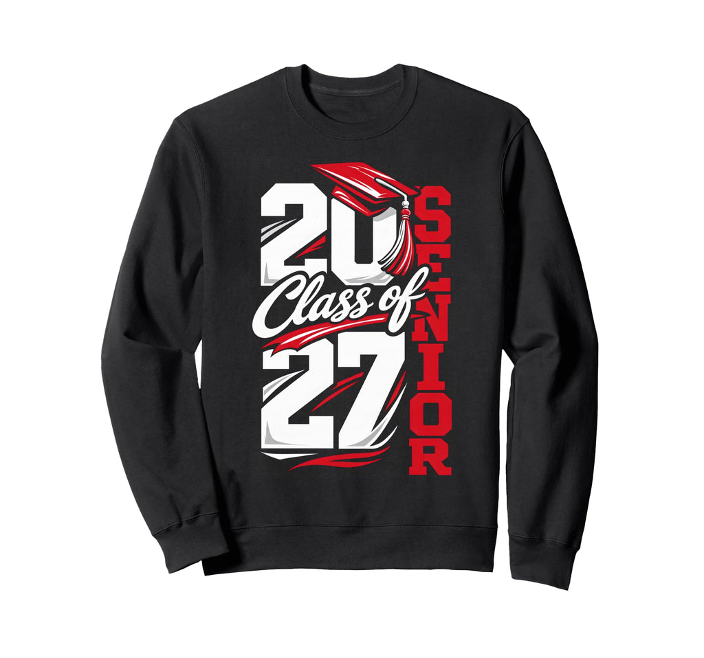 Class 2027 Senior Graduation Sweatshirt - Custom Art Print for Adults - T-Shirt, Sweatshirt, Hoodie