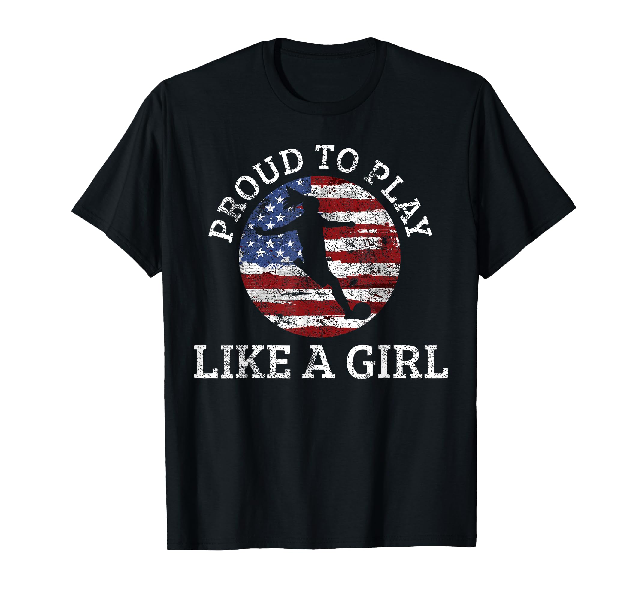 Soccer Player Usa American Flag 4Th July T-Shirt - Graphic Print Men Women - T-Shirt, Sweatshirt, Hoodie