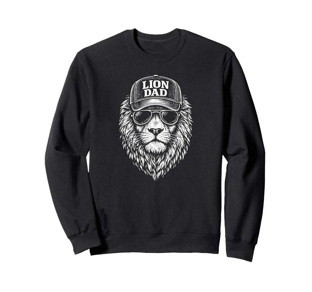 Lion Head Outline Father S Day Sweatshirt - Fun Novelty Design for Adults - T-Shirt, Sweatshirt, Hoodie