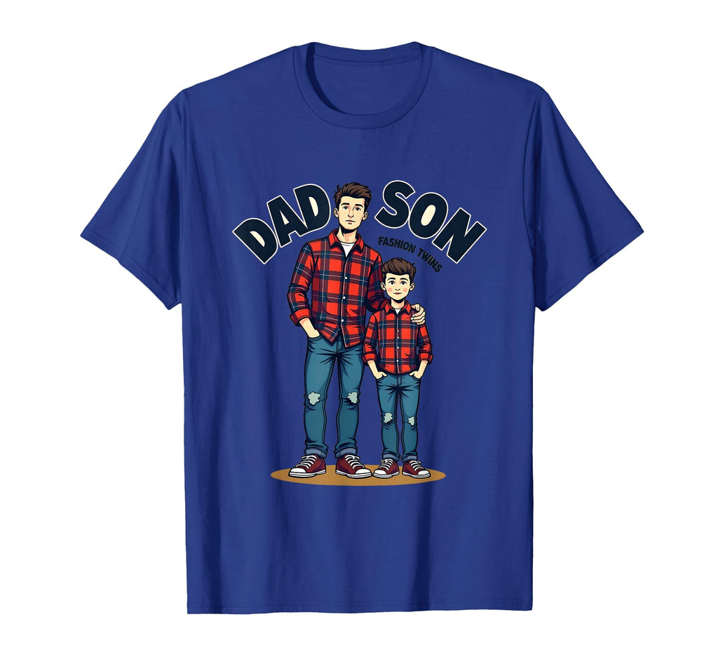 Dad Son Twins Matching T-Shirt - Minimalist Print for Adults - T-Shirt, Sweatshirt, Hoodie