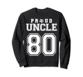 Number 80 Custom Proud Soccer Sweatshirt - Streetwear Style for Adults - T-Shirt, Sweatshirt, Hoodie