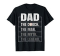 Baseball Coach Dad Myth Legend T-Shirt - Unique Graphic for Adults - T-Shirt, Sweatshirt, Hoodie