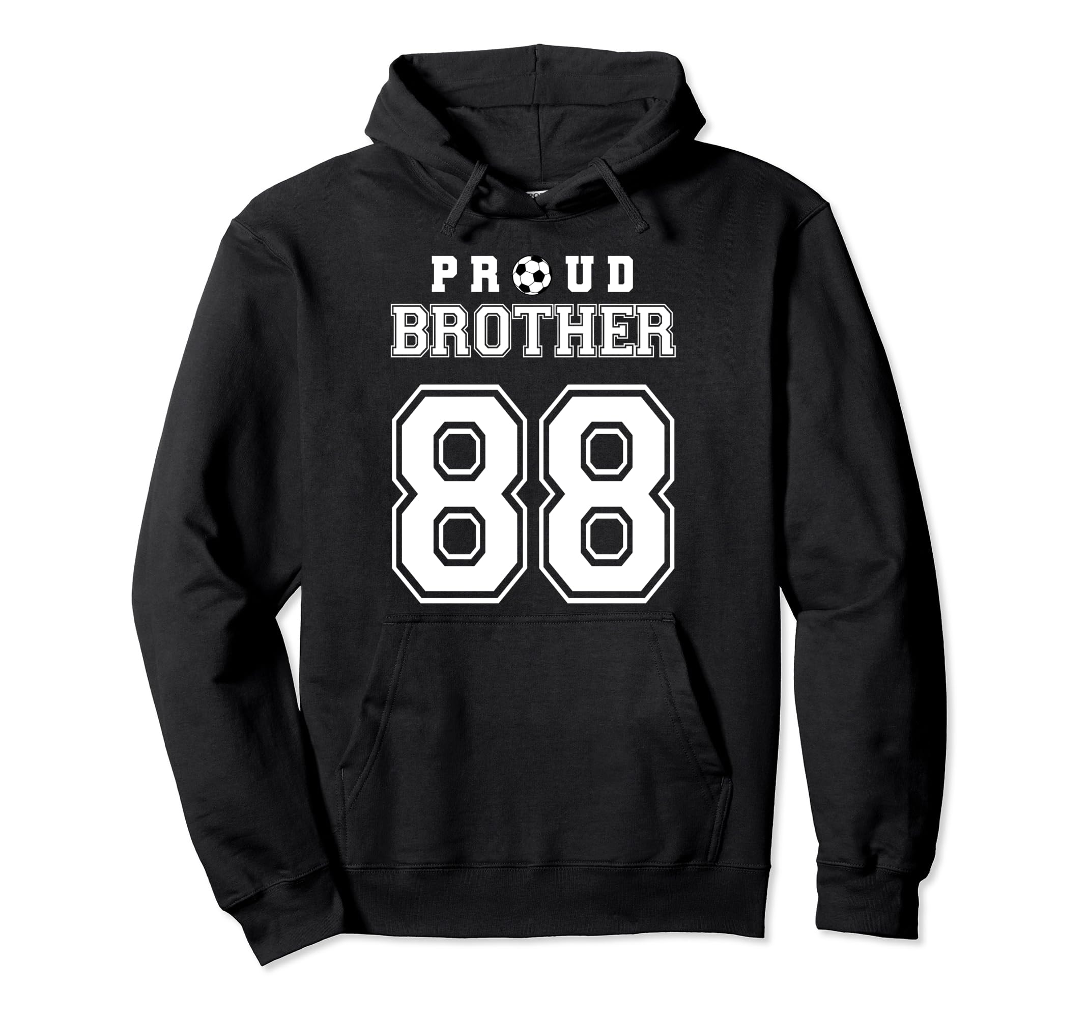 Number 88 Custom Proud Soccer Futbol Hoodie - Graphic Print for Adults - T-Shirt, Sweatshirt, Hoodie