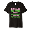 Badass Richard Name Unique Nickname T-Shirt - Minimalist Print Men Women - T-Shirt, Sweatshirt, Hoodie
