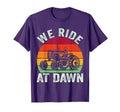 We Ride Dawn Lawn Mower Farmer Dad T-Shirt - Trendy Graphic Men Women - T-Shirt, Sweatshirt, Hoodie