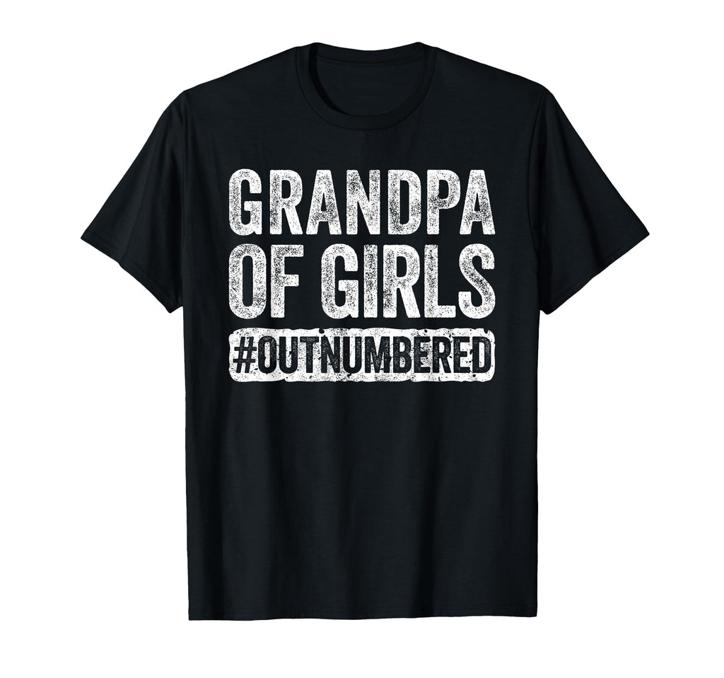 Grandpa Outnumbered Papa Fathers Day T-Shirt - Custom Art Print for Adults - T-Shirt, Sweatshirt, Hoodie