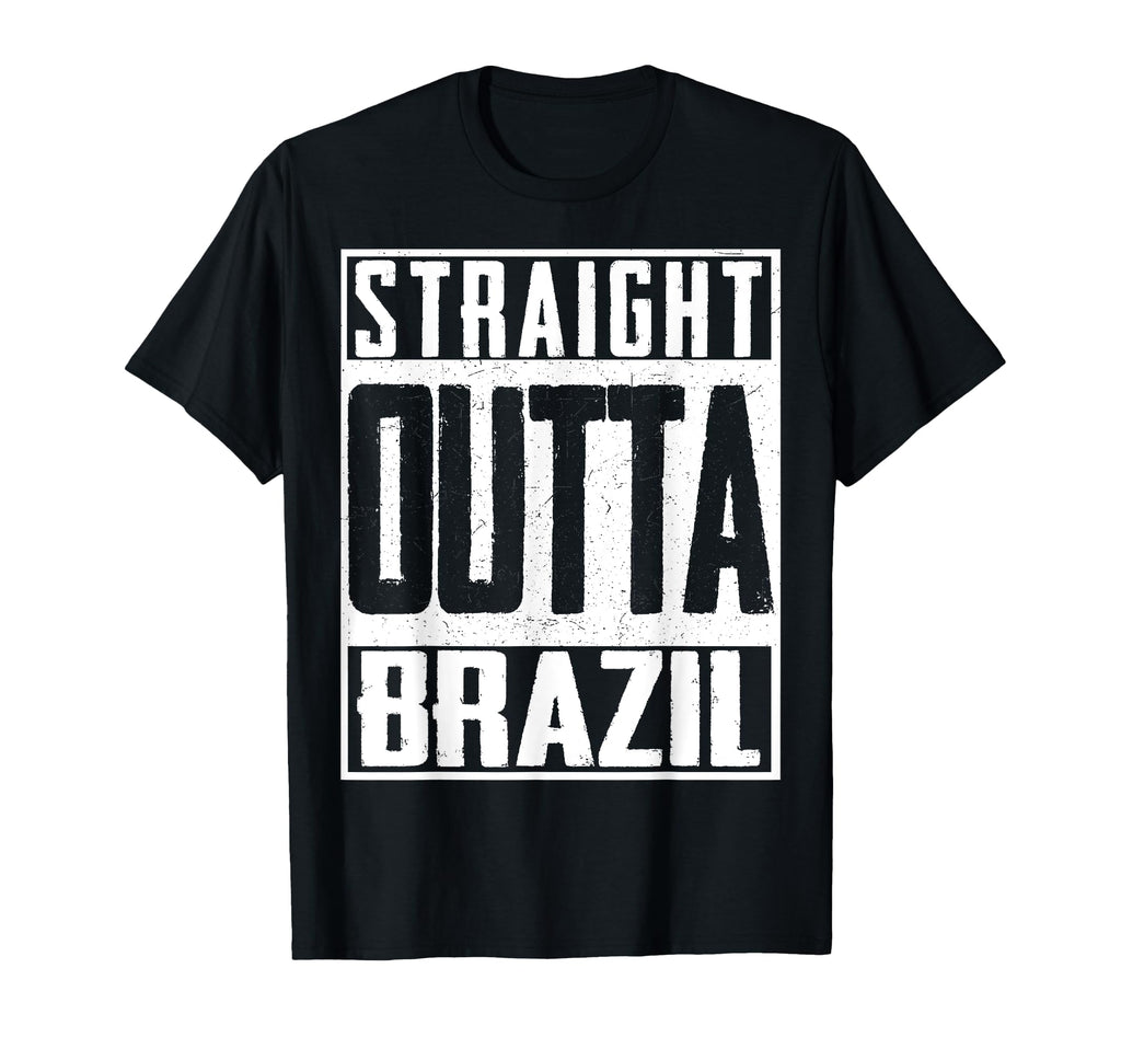 Straight Outta Brazil Brazilian T-Shirt - Aesthetic Graphic Unisex - T-Shirt, Sweatshirt, Hoodie