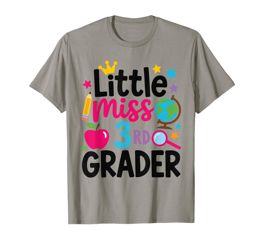 Little Miss 3Rd Grade First Day School T-Shirt - Trendy Graphic Men Women - T-Shirt, Sweatshirt, Hoodie