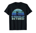 Ofishally Retired Fishing Retirement Dad T-Shirt - Unique Graphic Men Women - T-Shirt, Sweatshirt, Hoodie