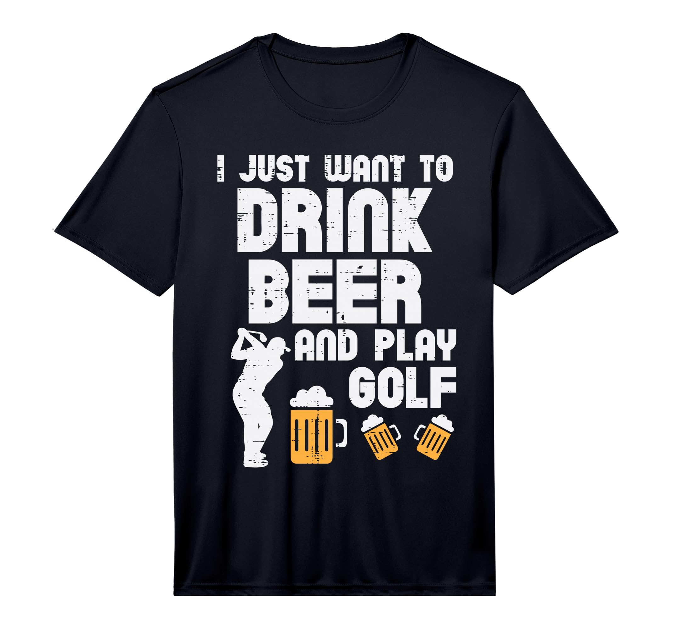 Mens Drink Beer Play Golf Funny Golfing T-Shirt - Graphic Print Men Women - T-Shirt, Sweatshirt, Hoodie