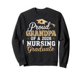 Proud Grandpa Class 2026 Nursing Sweatshirt - Aesthetic Graphic Unisex - T-Shirt, Sweatshirt, Hoodie