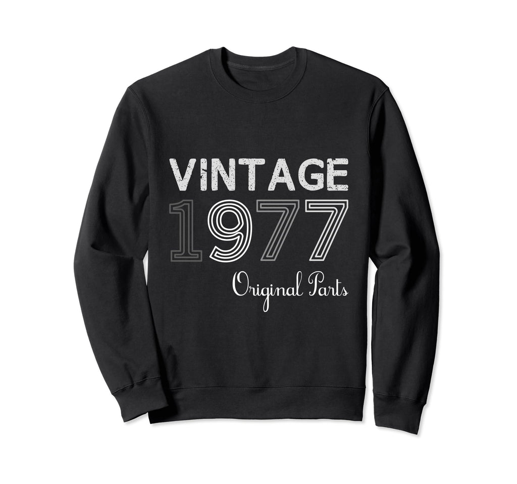 Year 1977 Gift Birthday Mom Dad Sweatshirt - Minimalist Print Unisex - T-Shirt, Sweatshirt, Hoodie