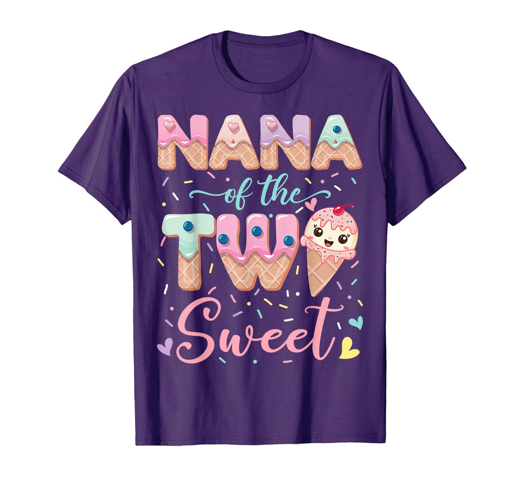 Nana Two Sweet Ice Cream Lover 2Nd T-Shirt - Minimalist Print Men Women - T-Shirt, Sweatshirt, Hoodie
