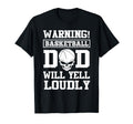 Warning Basketball Dad Skull Player T-Shirt - Streetwear Style for Adults - T-Shirt, Sweatshirt, Hoodie