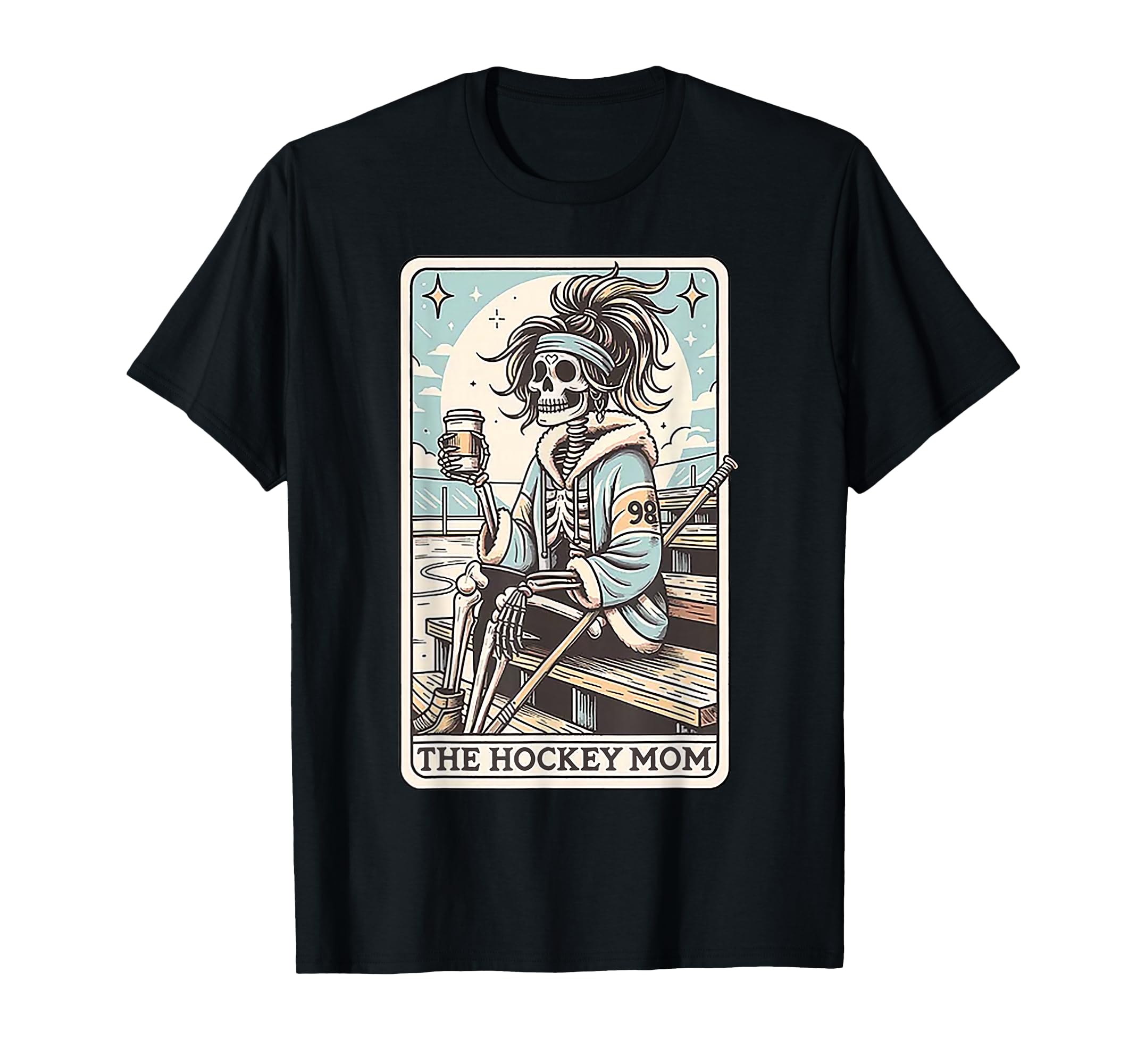 Funny Hockey Mom Skeleton Card T-Shirt - Casual Everyday Wear Men Women - T-Shirt, Sweatshirt, Hoodie