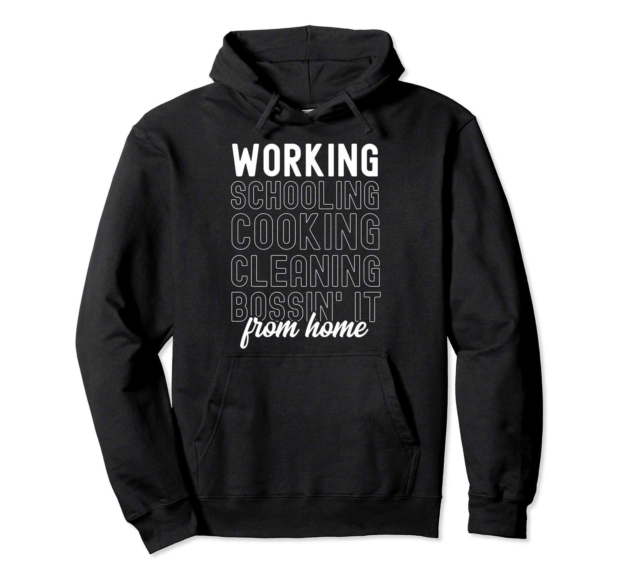 Working From Home Mom Dad Single Hoodie - Casual Everyday Wear Unisex - T-Shirt, Sweatshirt, Hoodie