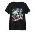 Mens Patriotic Ice Hockey Dad Built T-Shirt - Streetwear Style Men Women - T-Shirt, Sweatshirt, Hoodie