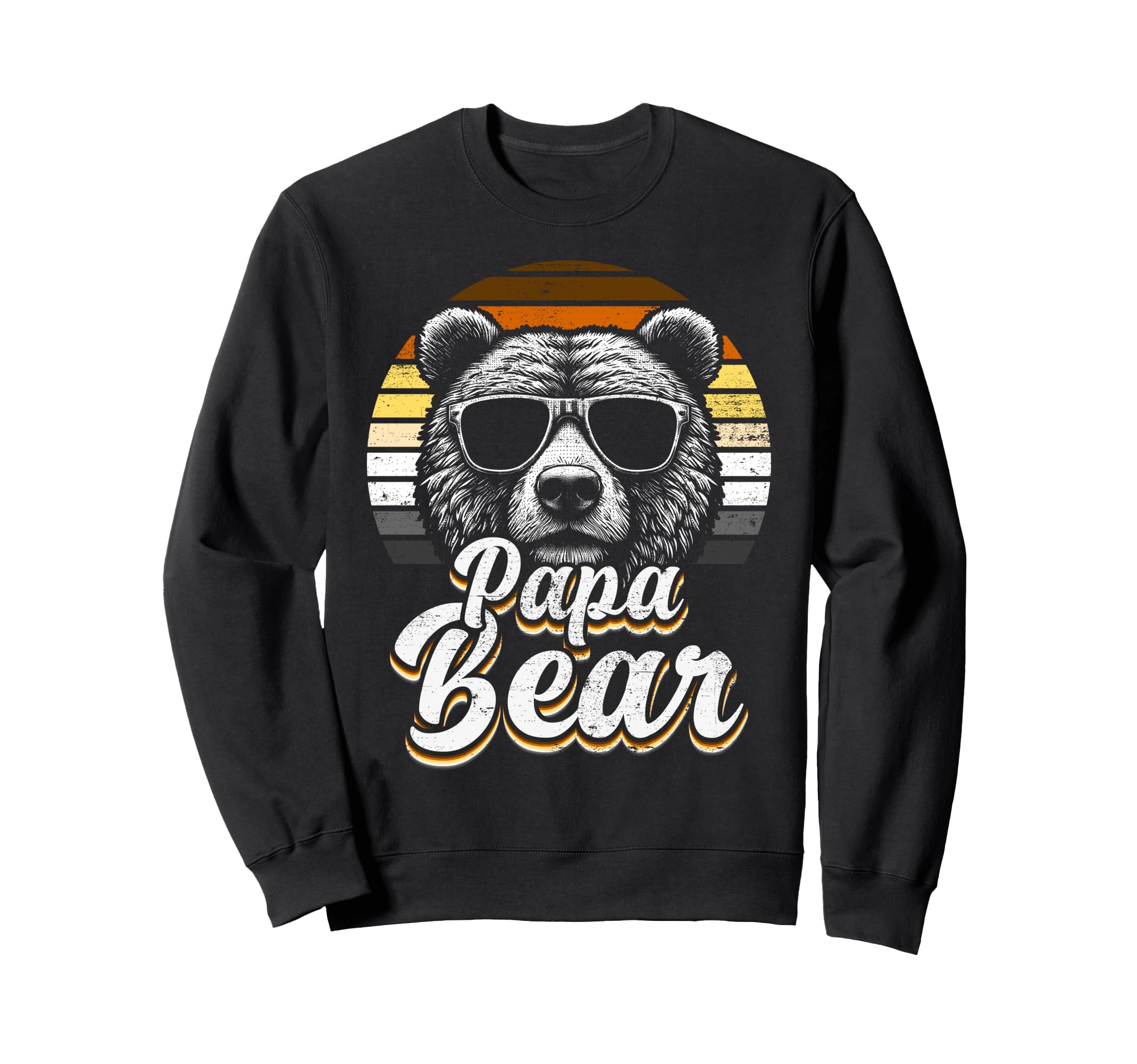 Papa Bear Gay Pride Bear Flag Sweatshirt - Unique Graphic Unisex - T-Shirt, Sweatshirt, Hoodie