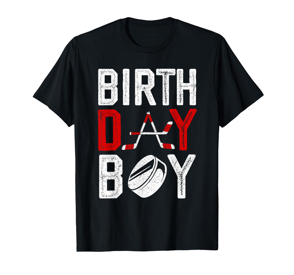 Birthday Party Decorations Hockey T-Shirt - Aesthetic Graphic for Adults - T-Shirt, Sweatshirt, Hoodie