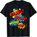 Bang Boom Wham Pow Comic Sound Effect Design - Adult & Kids T-Shirts, Sweatshirts & Hoodies apparel design preview 1