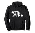 Papa Bear 1 One Cub Fun Dad Father Hoodie - Custom Art Print for Adults - T-Shirt, Sweatshirt, Hoodie