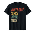 93 Birthday Decorations 93Yr 1933 93Rd T-Shirt - Custom Art Print Unisex - T-Shirt, Sweatshirt, Hoodie