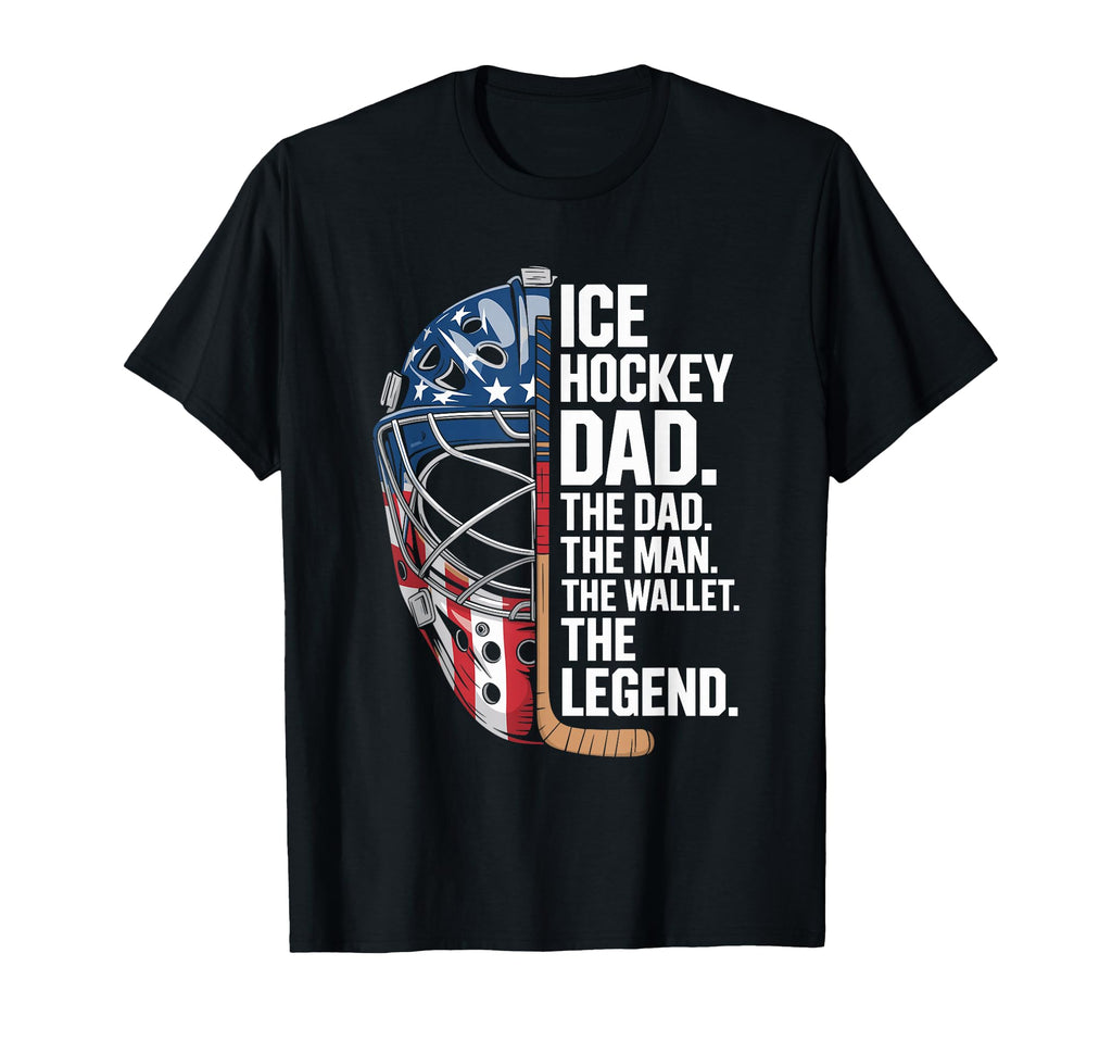 Ice Hockey Dad Wallet T-Shirt - Unique Graphic Men Women - T-Shirt, Sweatshirt, Hoodie