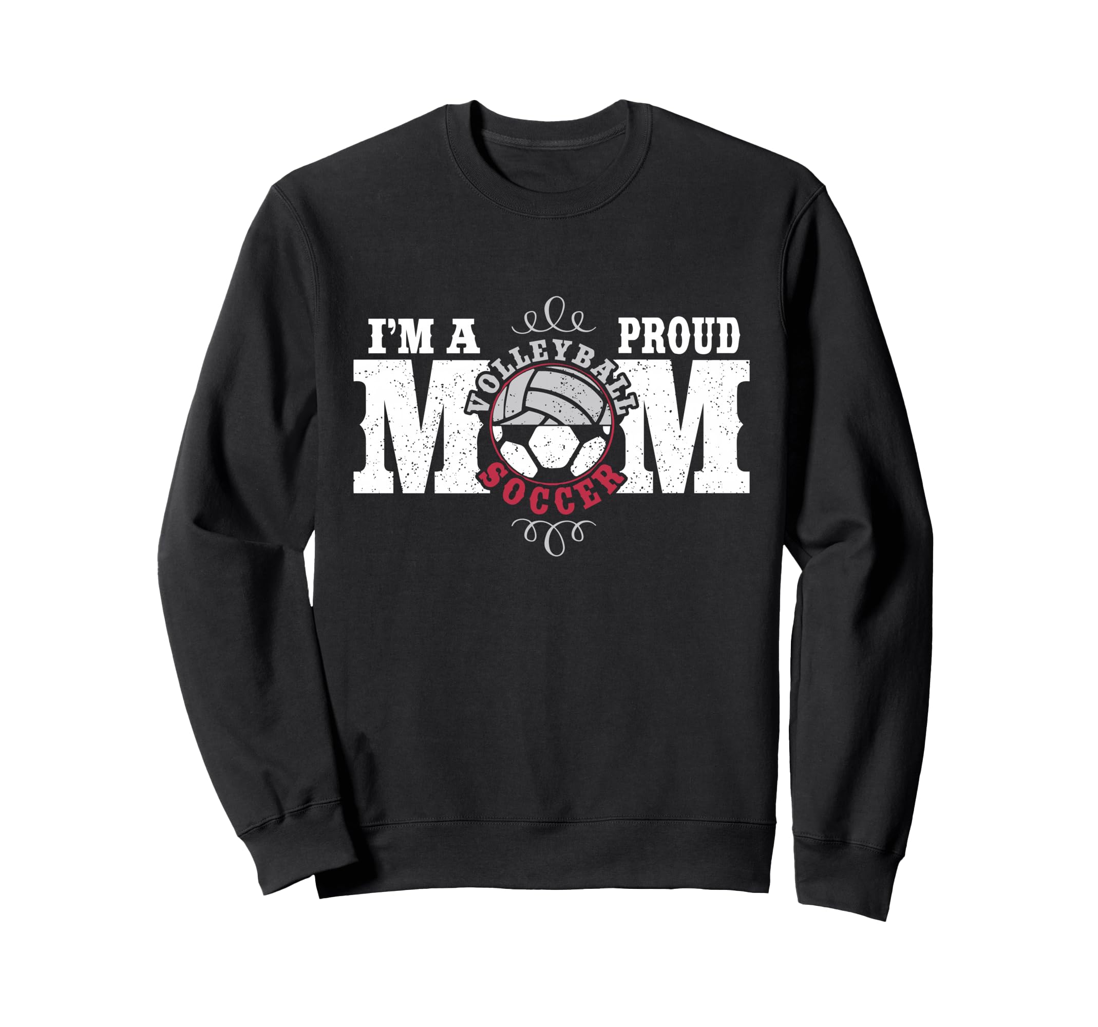 Im Proud Volleyball Soccer Mom Sweatshirt - Aesthetic Graphic Unisex - T-Shirt, Sweatshirt, Hoodie