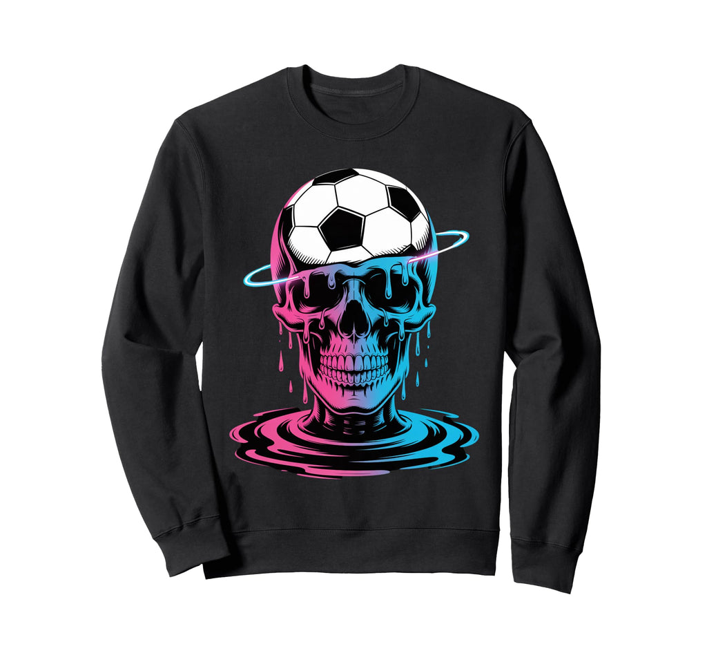 Skeleton Soccer Ice Cream Sweatshirt - Casual Everyday Wear for Adults - T-Shirt, Sweatshirt, Hoodie