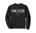 Soccer Son Leopard Family Matching Team Sweatshirt - Graphic Print Unisex - T-Shirt, Sweatshirt, Hoodie