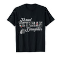 Proud Veteran Daughter Camouflage Us T-Shirt - Aesthetic Graphic Men Women - T-Shirt, Sweatshirt, Hoodie