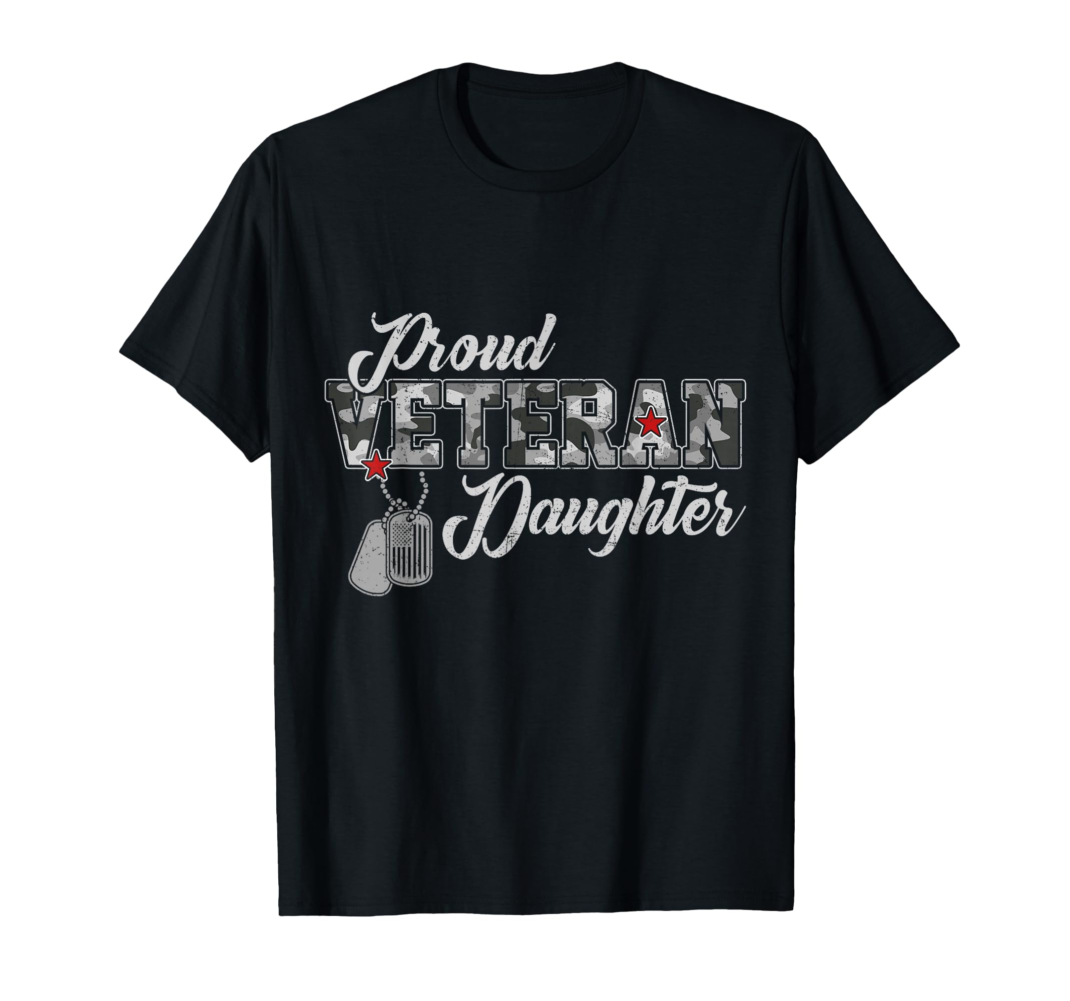 Proud Veteran Daughter Camouflage Us T-Shirt - Aesthetic Graphic Men Women - T-Shirt, Sweatshirt, Hoodie