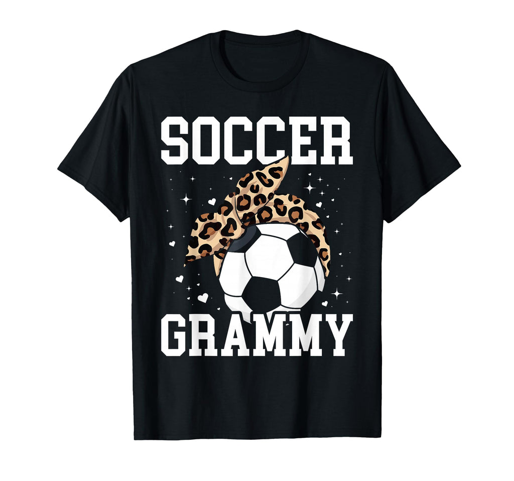 Soccer Grammy Leopard Funny Soccer T-Shirt - Aesthetic Graphic for Adults - T-Shirt, Sweatshirt, Hoodie