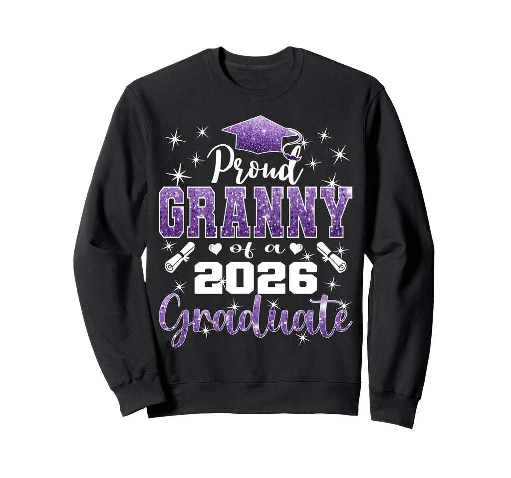 Super Proud Granny 2026 Graduate Sweatshirt - Custom Art Print for Adults - T-Shirt, Sweatshirt, Hoodie