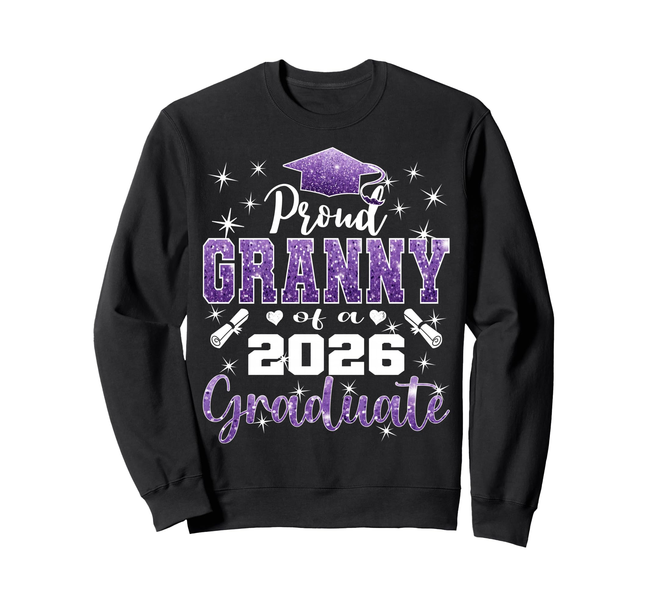 Super Proud Granny 2026 Graduate Sweatshirt - Custom Art Print for Adults - T-Shirt, Sweatshirt, Hoodie