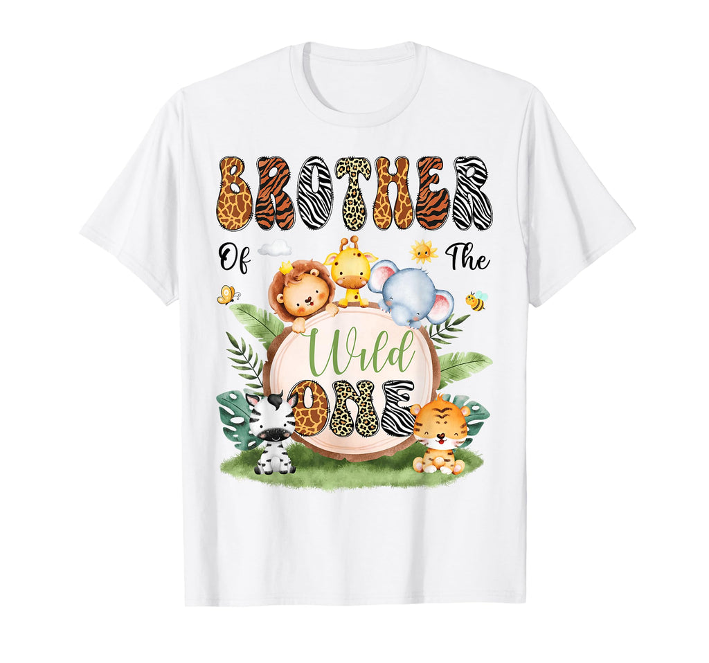 Brother Wild One Safari Jungle 1St T-Shirt - Custom Art Print Unisex - T-Shirt, Sweatshirt, Hoodie