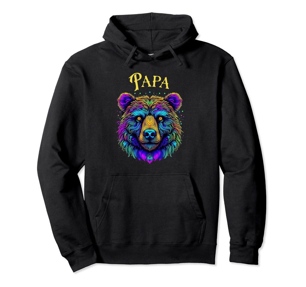 Papa Bear Fierce Dads Bear Rainbow Bear Hoodie - Unique Graphic Men Women - T-Shirt, Sweatshirt, Hoodie