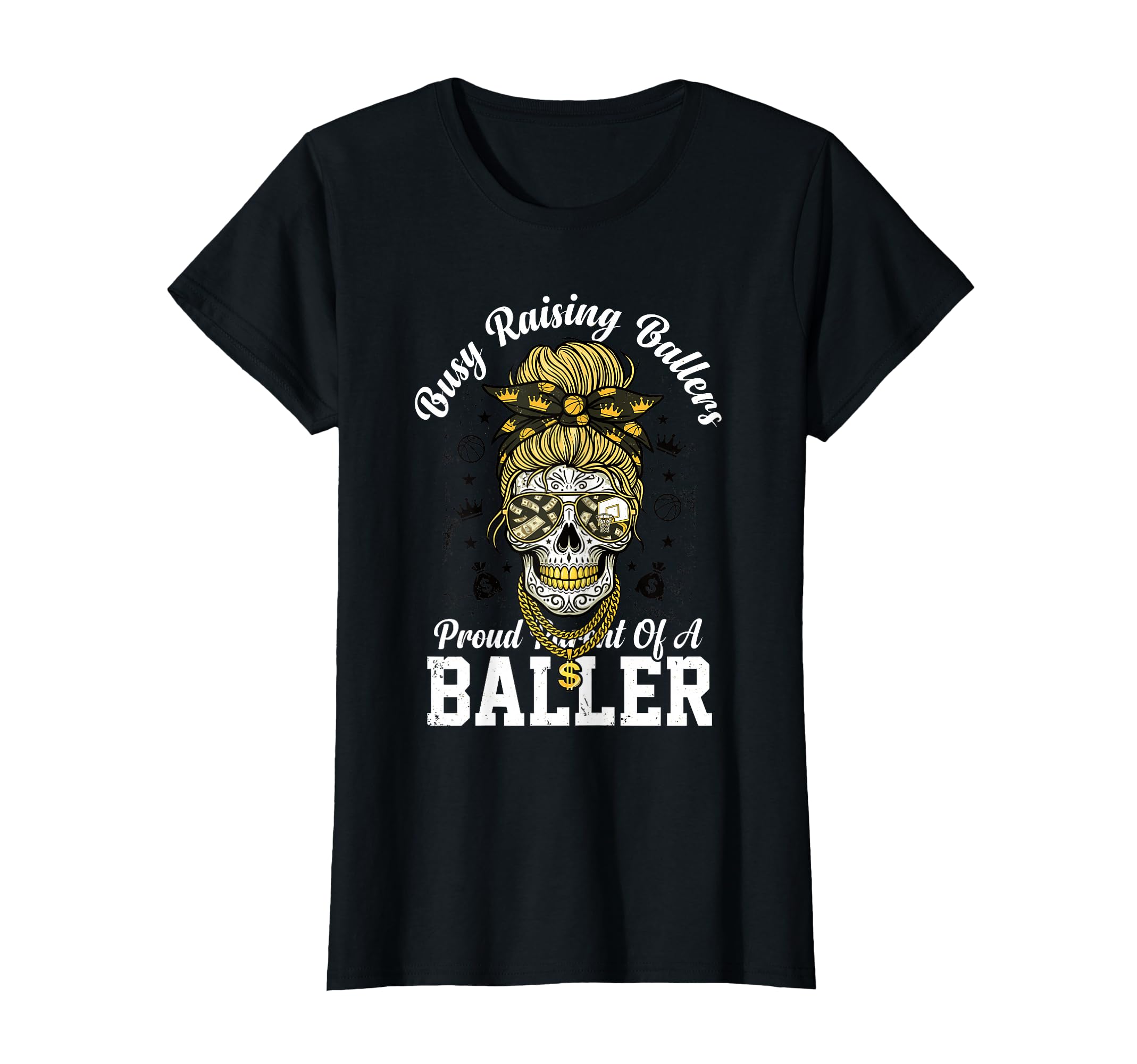 Busy Raising Ballers Proud Parent T-Shirt - Novelty Apparel for Adults - T-Shirt, Sweatshirt, Hoodie
